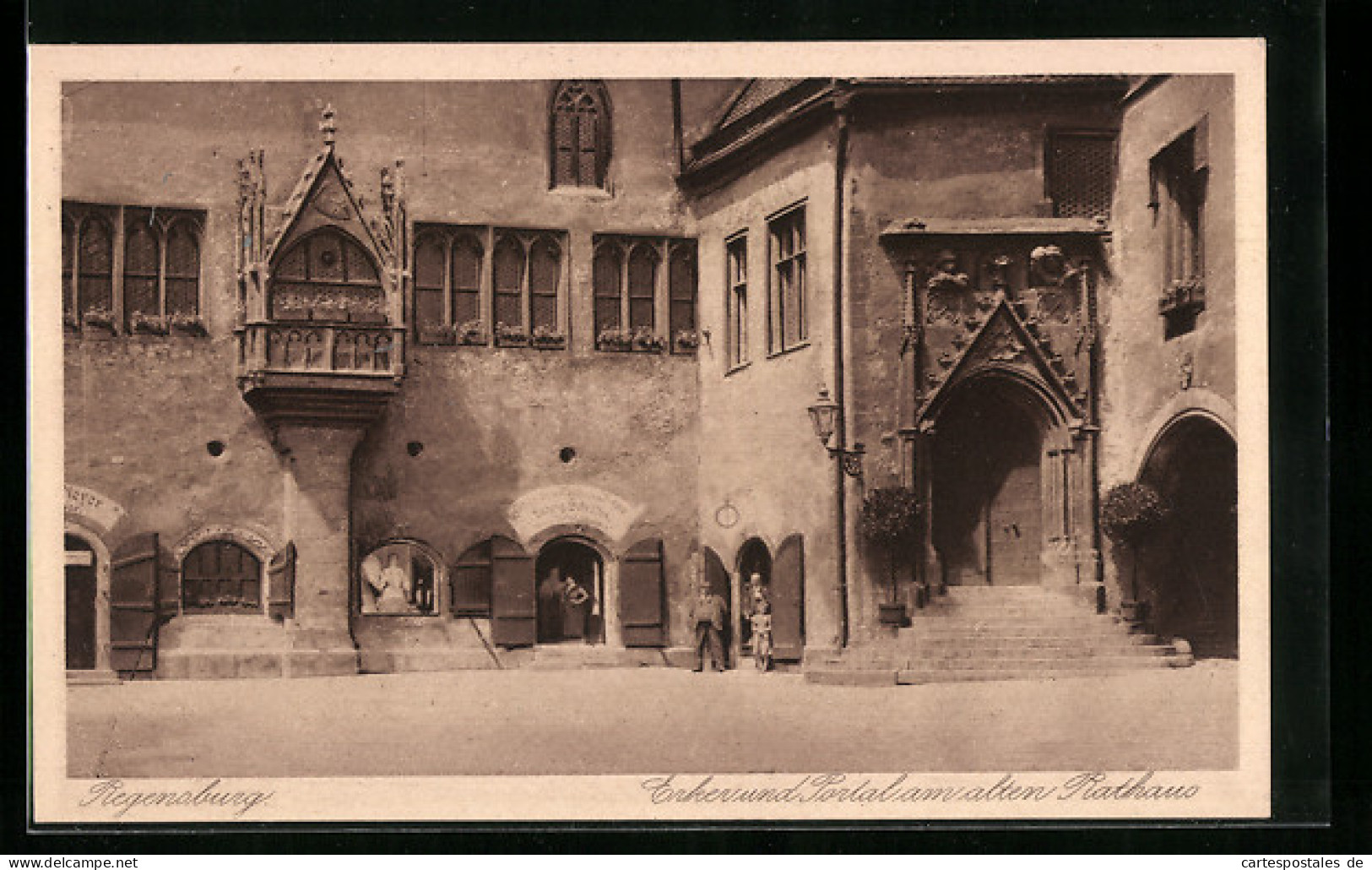 AK Regensburg, Erker Und Portal Am Alten Rathaus  - Regensburg