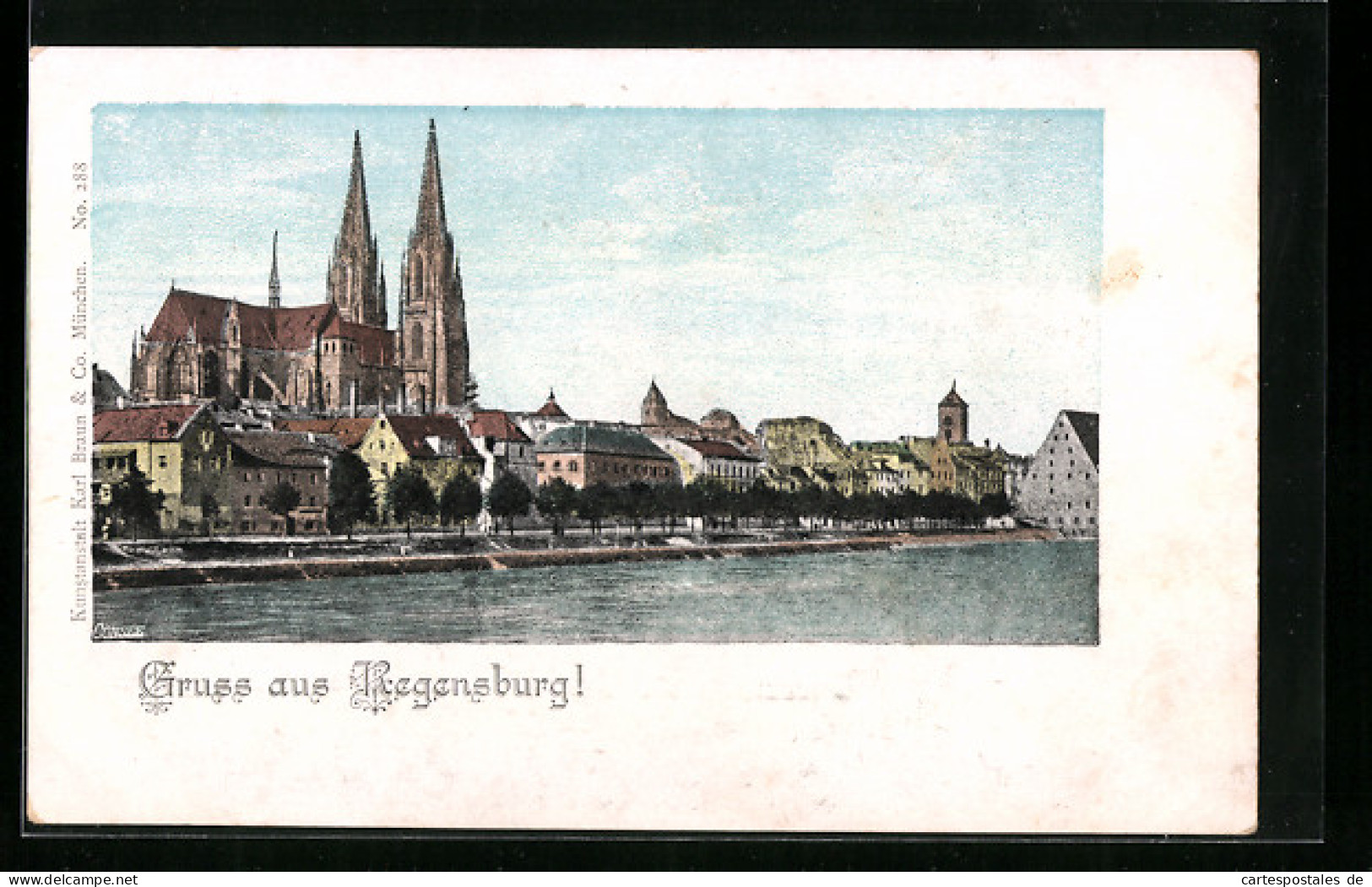 AK Regensburg, Flusspartie Mit Dom  - Regensburg