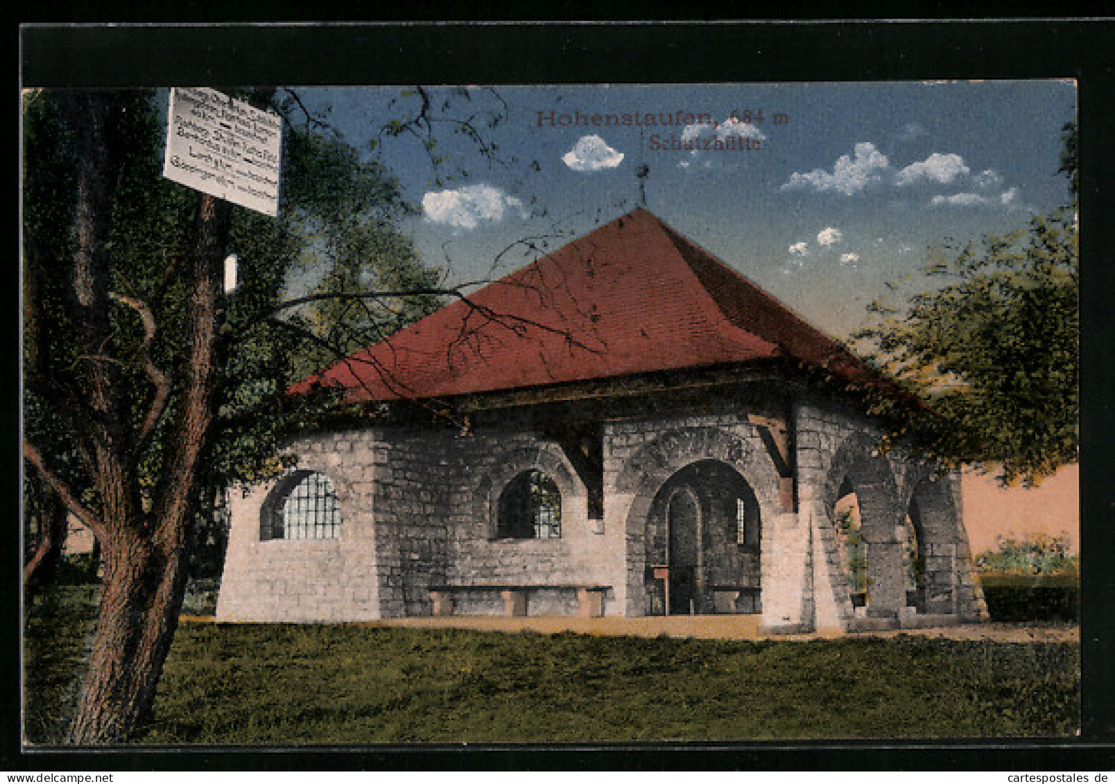 AK Göppingen, Hohenstaufen, Schutzhütte  - Goeppingen