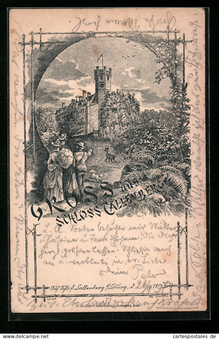 Lithographie Coburg, Schloss Callenberg  - Autres & Non Classés