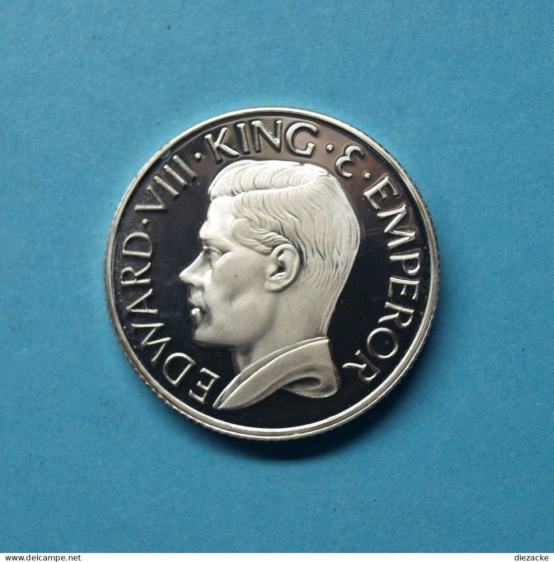 England 1996 Medaille 25 Euro Edward VIII. Piedfort 925 Silber PP (M4689 - Ohne Zuordnung