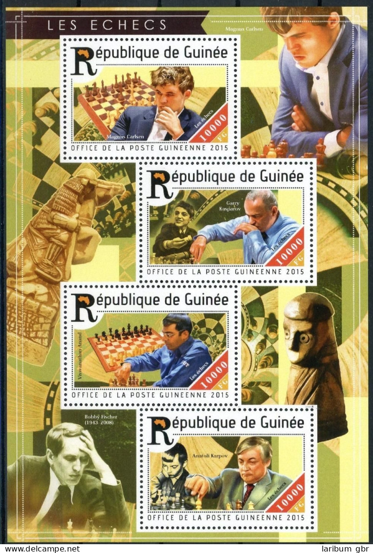 Guinea 11073-11076 Postfrisch Als Kleinbogen Schach #GB217 - Guinée (1958-...)