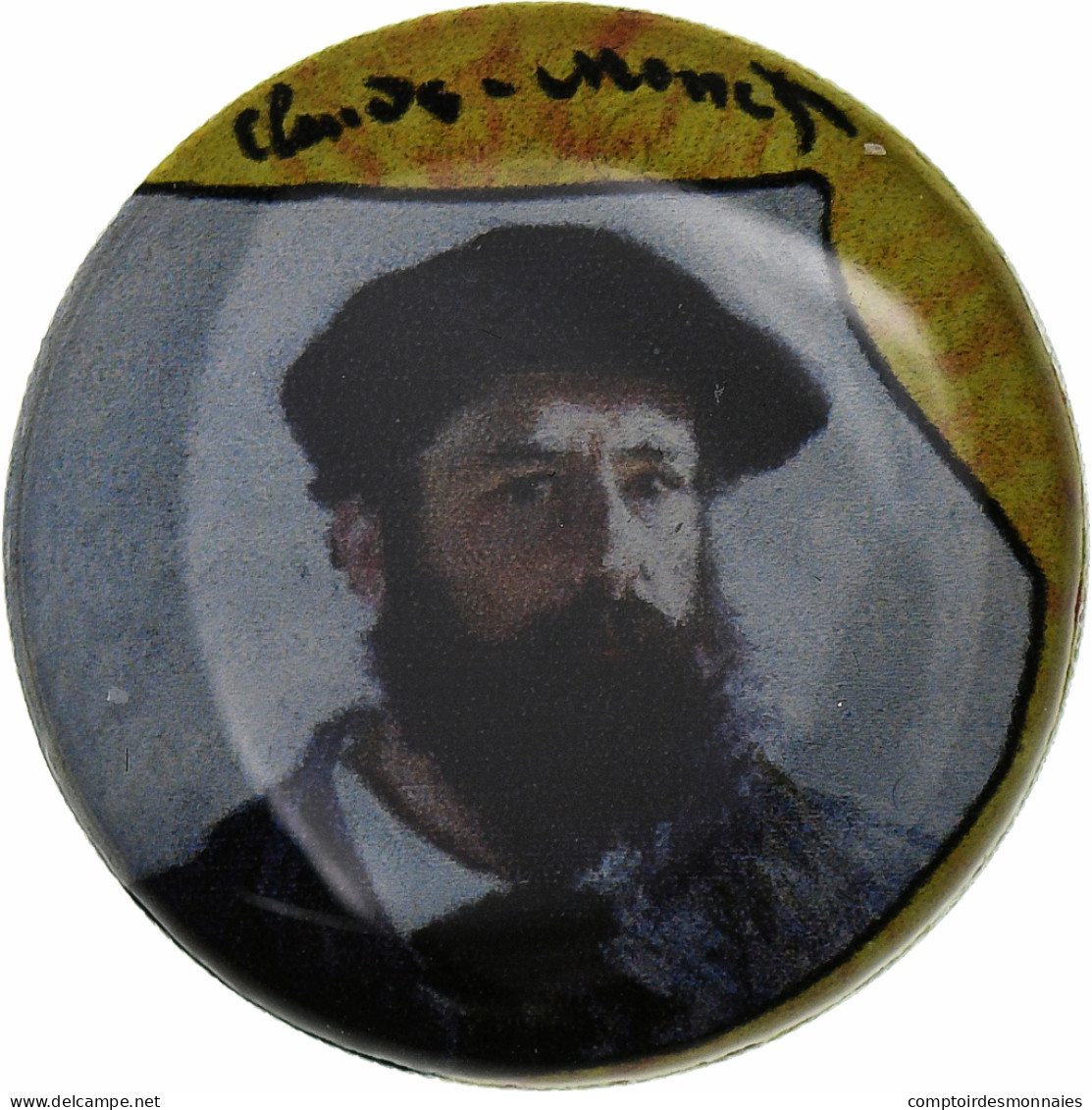 France, Jeton, Claude Monet, Autoportrait, Nickel, TTB - Autres & Non Classés