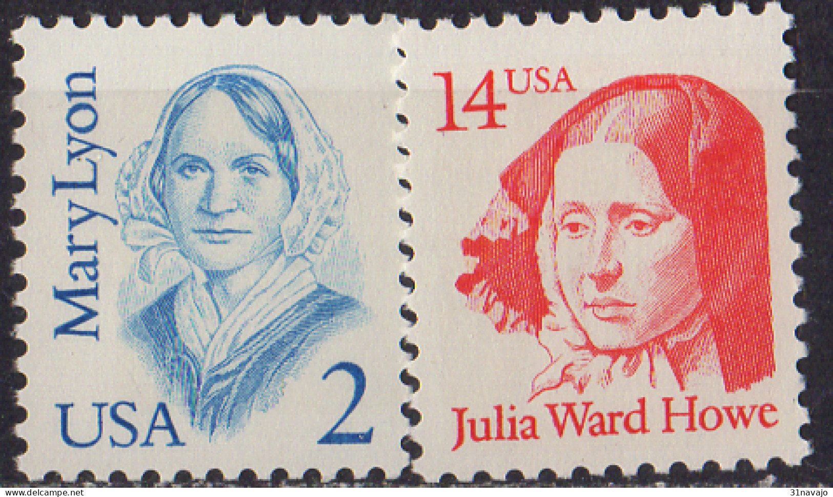 ETATS UNIS D'AMERIQUE - Américains Célèbres 1987 - Unused Stamps