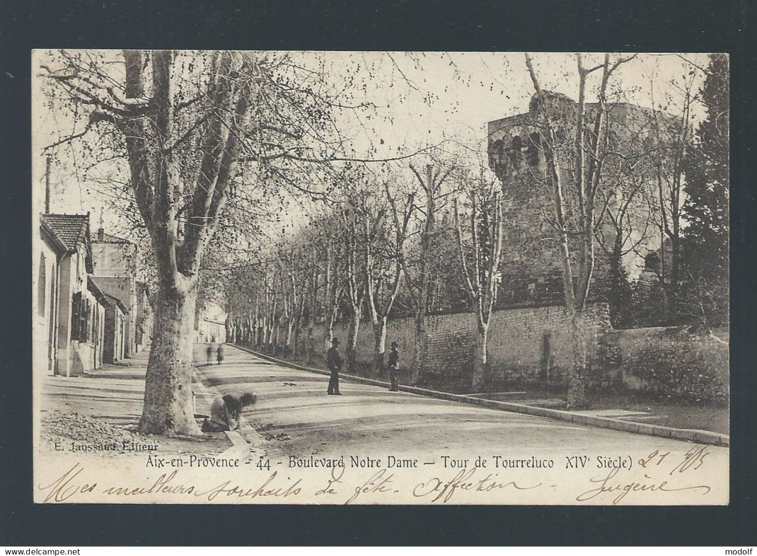 CPA - 13 - Aix-en-Provence - N°44 - Boulevard Notre-Dame - Tour De Tourreluco - Animée - Précurseur - Circulée En 1903 - Aix En Provence