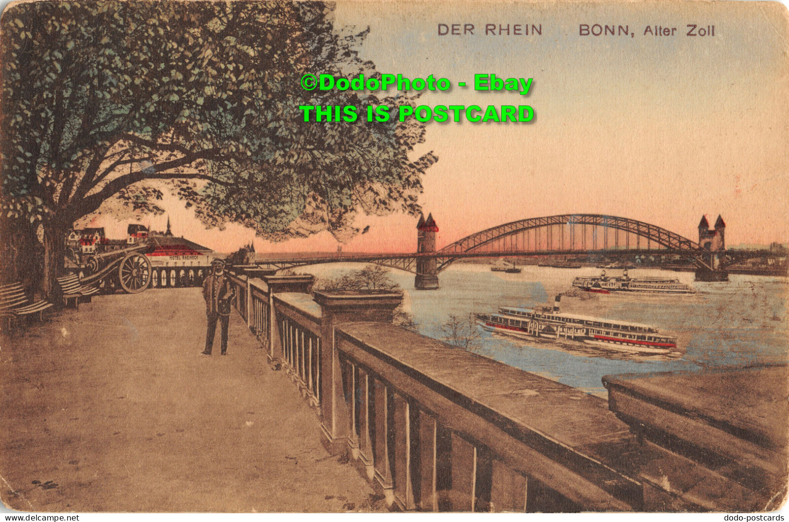R453211 Der Rhein. Bonn. Alter Zoll. Heiss - World