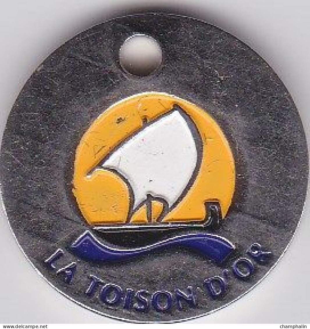 Jeton De Caddie En Métal - Centre Commercial La Toison D'Or à Dijon (21) - Www.latoisondor.com - Supermarché - Trolley Token/Shopping Trolley Chip