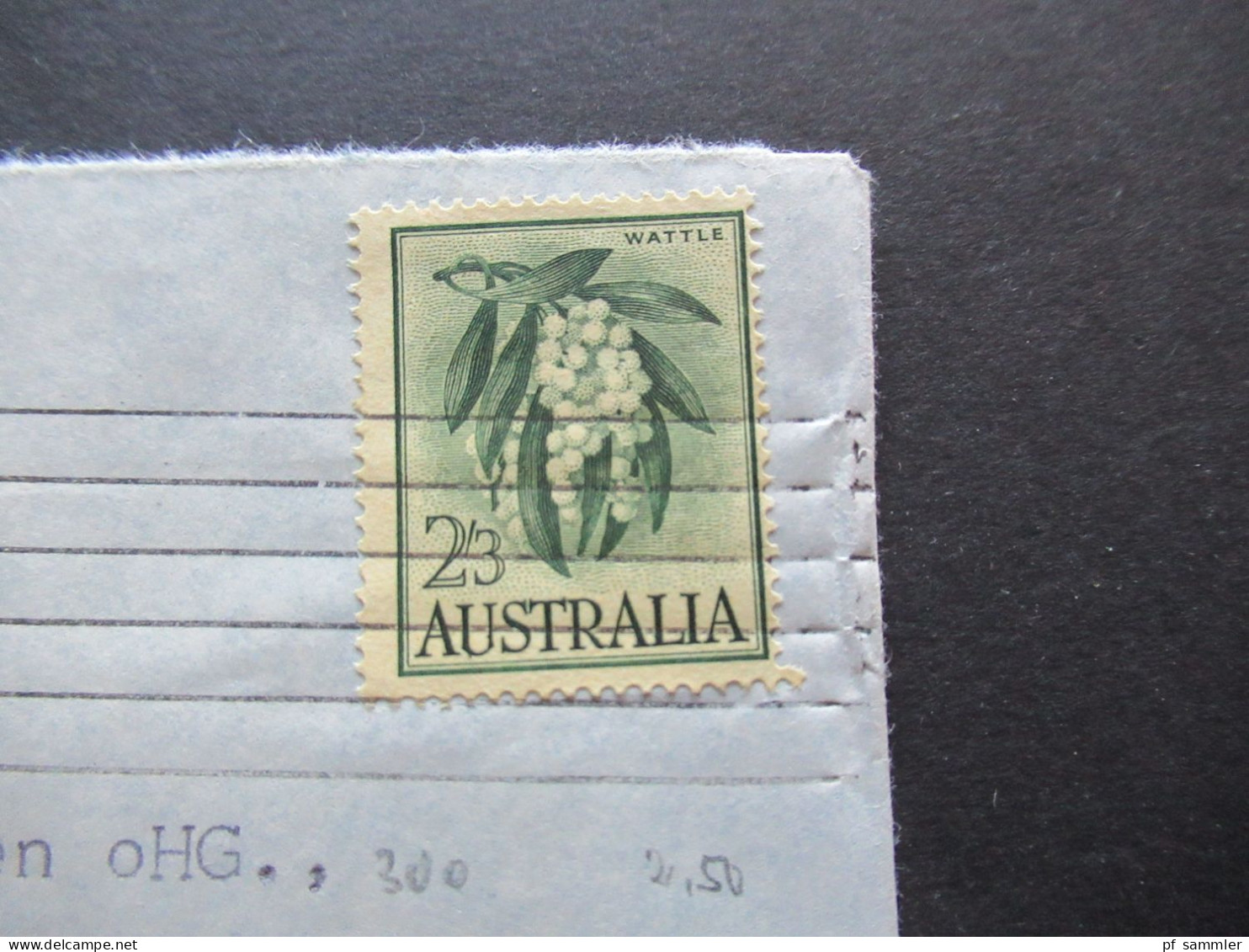 Australien 1964 By Air Mail Sydney - Menden Sauerland Briefmarke Wattle 2/3 - Lettres & Documents