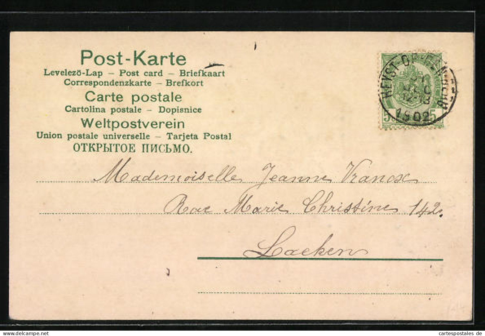 AK Jahreszahl 1903 Aus Blüten Und Kleeblättern  - Other & Unclassified