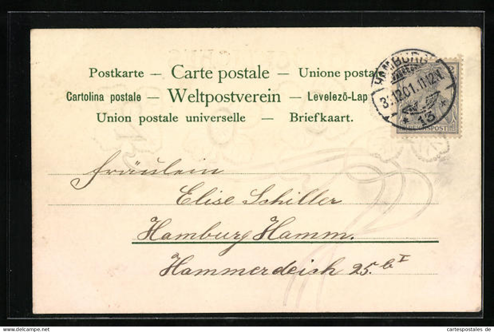 AK Glückliches 1902!, Kleeblätter  - Other & Unclassified