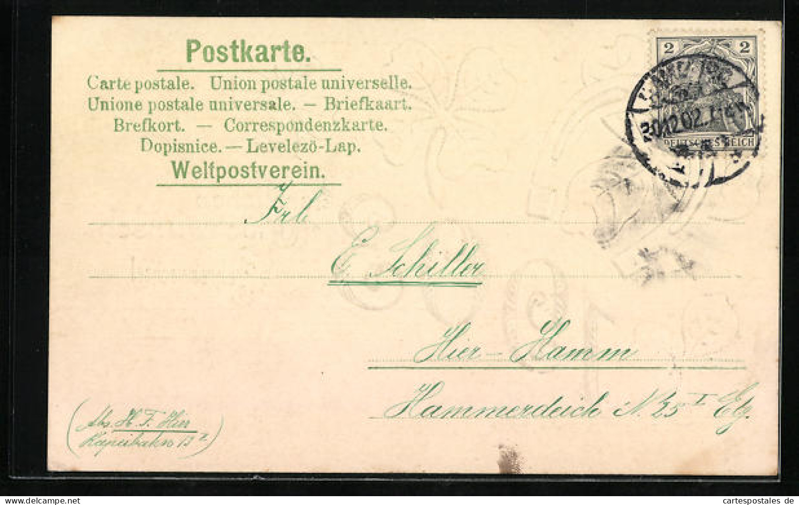 AK Neujahrsgruss, Jahreszahl 1903, Hufeisen Und Glücksklee  - Other & Unclassified