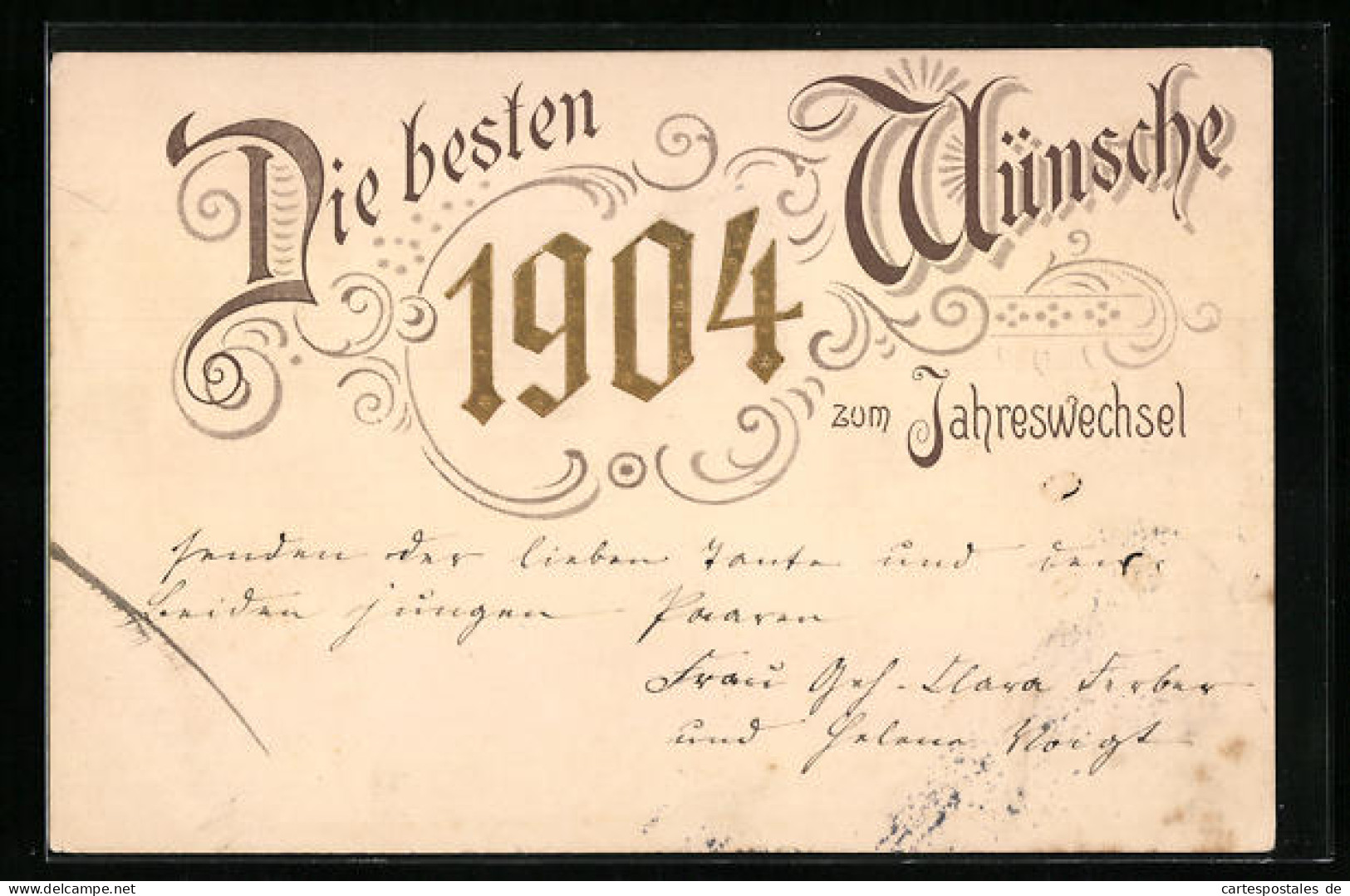 AK Jahreszahl 1904 Zum Jahreswechsel  - Other & Unclassified