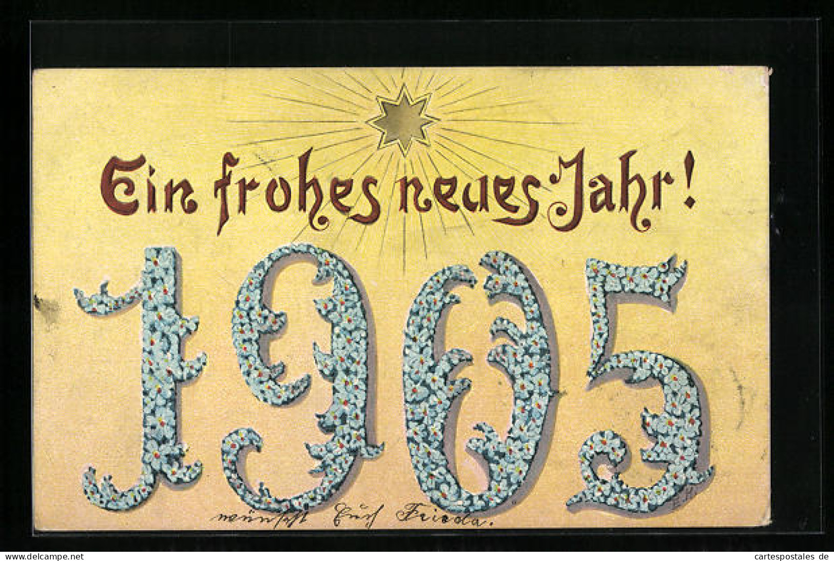 AK Jahreszahl 1905 Aus Vergissmeinnicht  - Autres & Non Classés