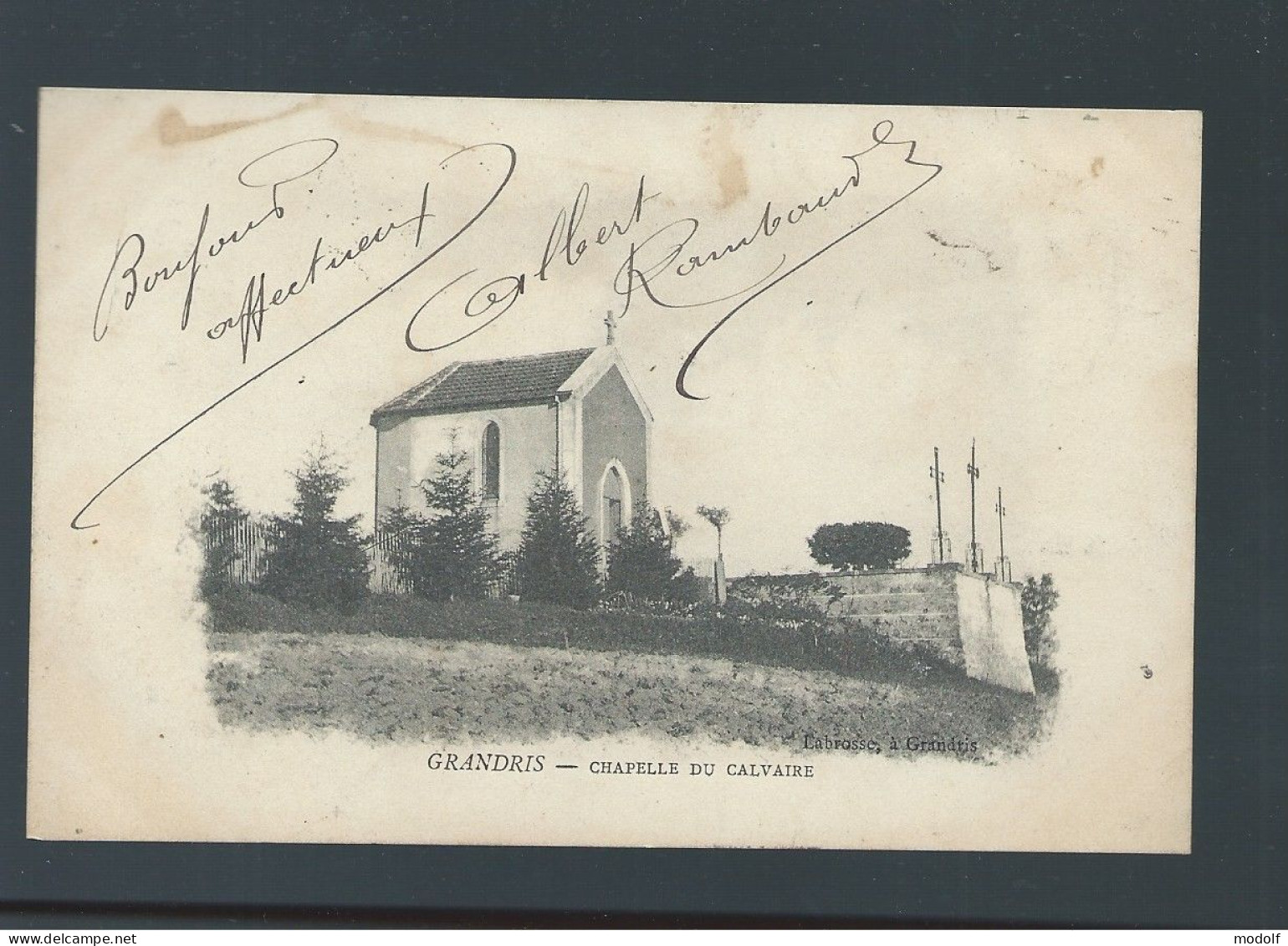 CPA - 69 - Grandris - Chapelle Du Calvaire - Précurseur - Circulée En 1904 - Other & Unclassified