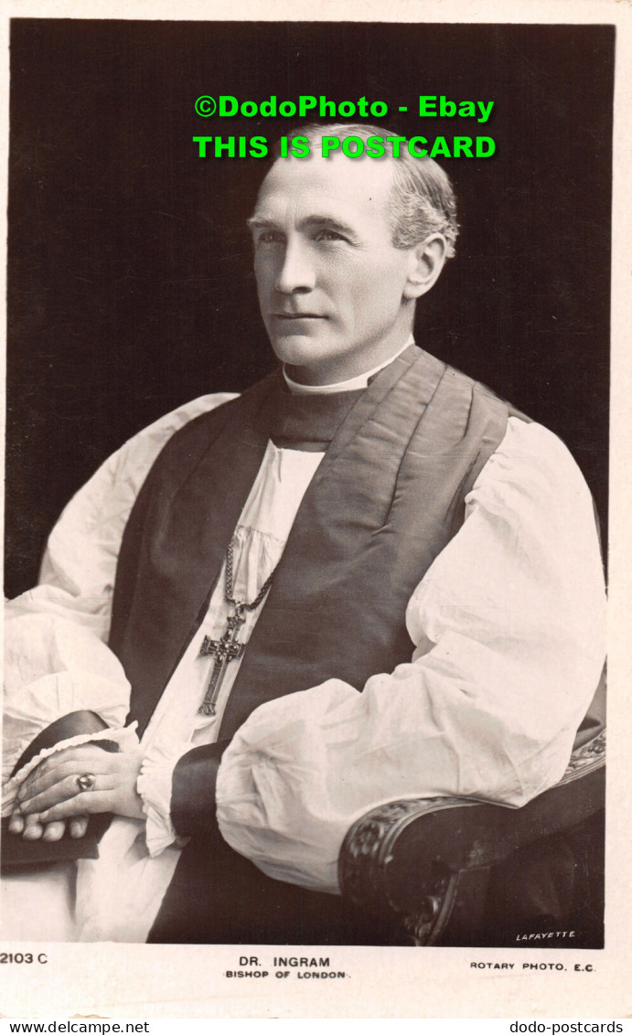 R453520 Dr. Ingram. Bishop Of London. Rotary Photo E. C. Lafayette. Rotary Photo - Other & Unclassified