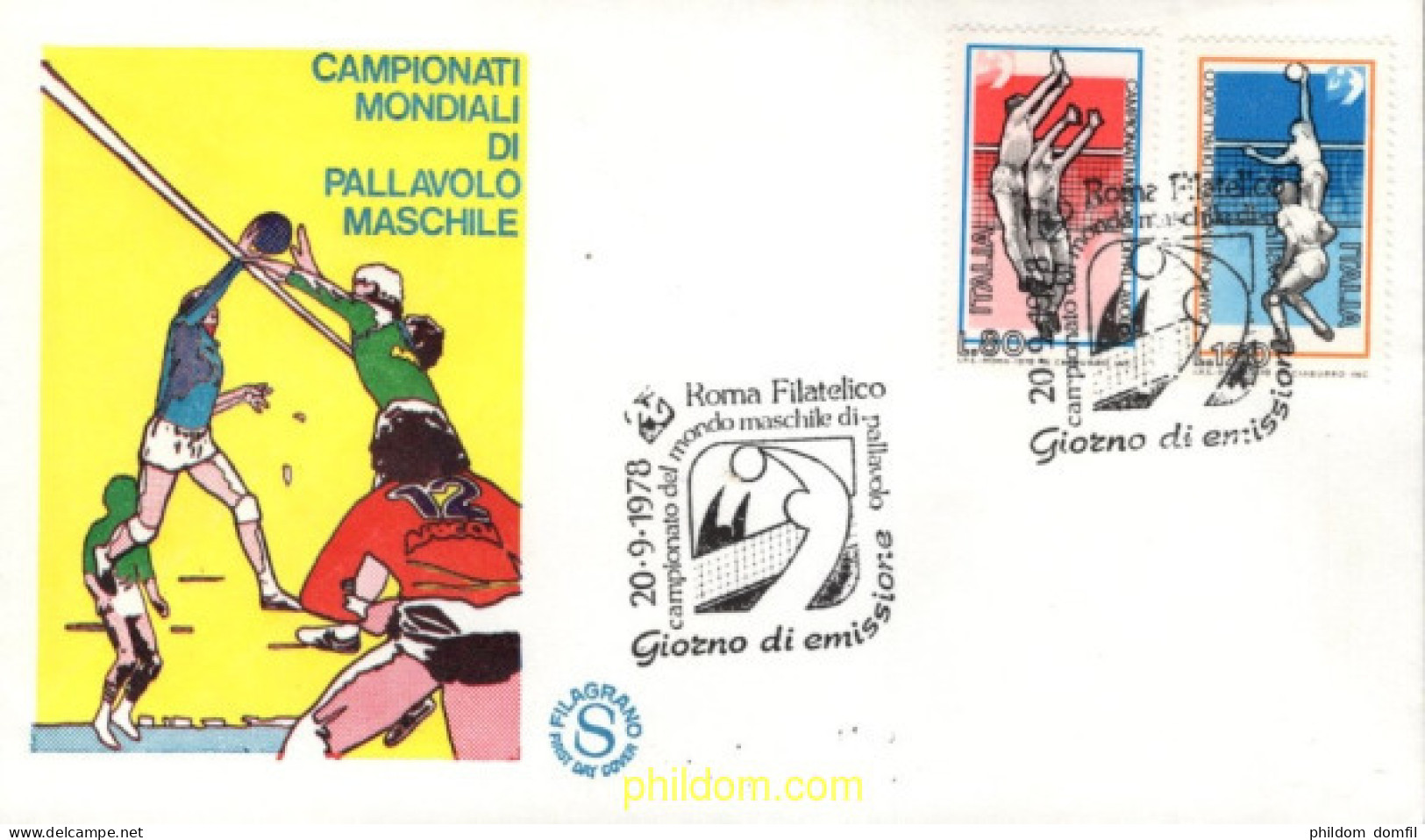 730931 MNH ITALIA 1978 CAMPEONATOS DEL MUNDO DE VOLEIBOL - 1971-80:  Nuevos
