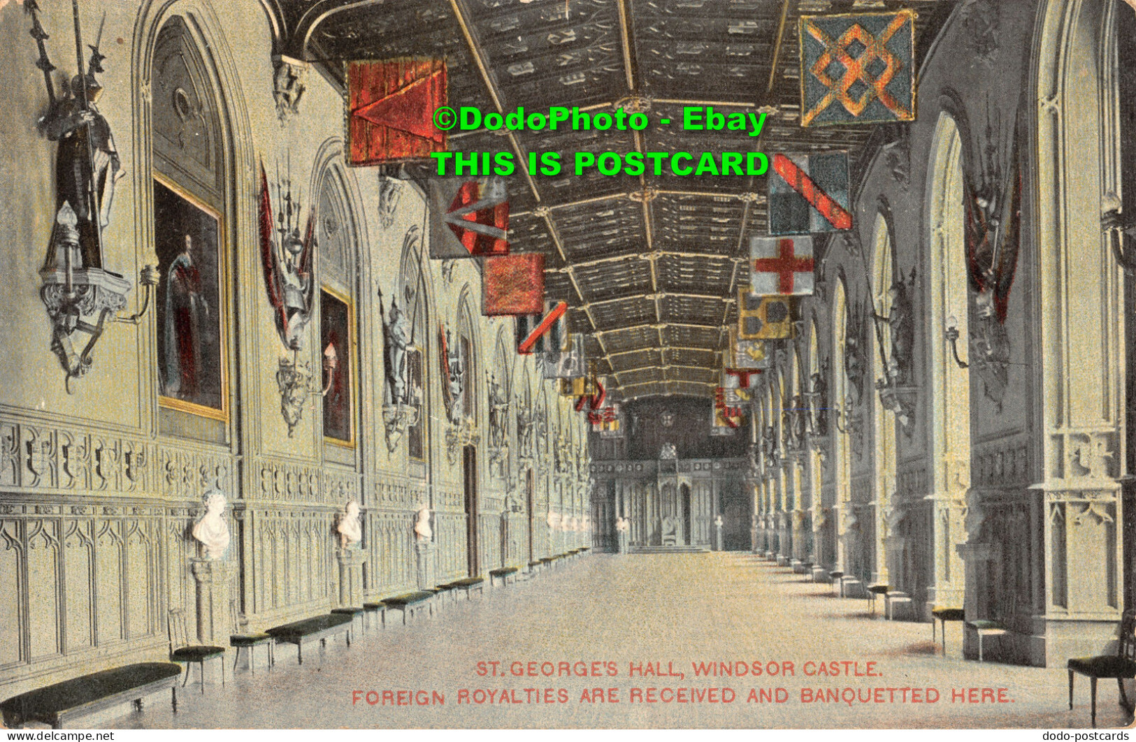 R453708 St. Georges Hall Windsor Castle. Foreign Royalties Are Received And Banq - Monde