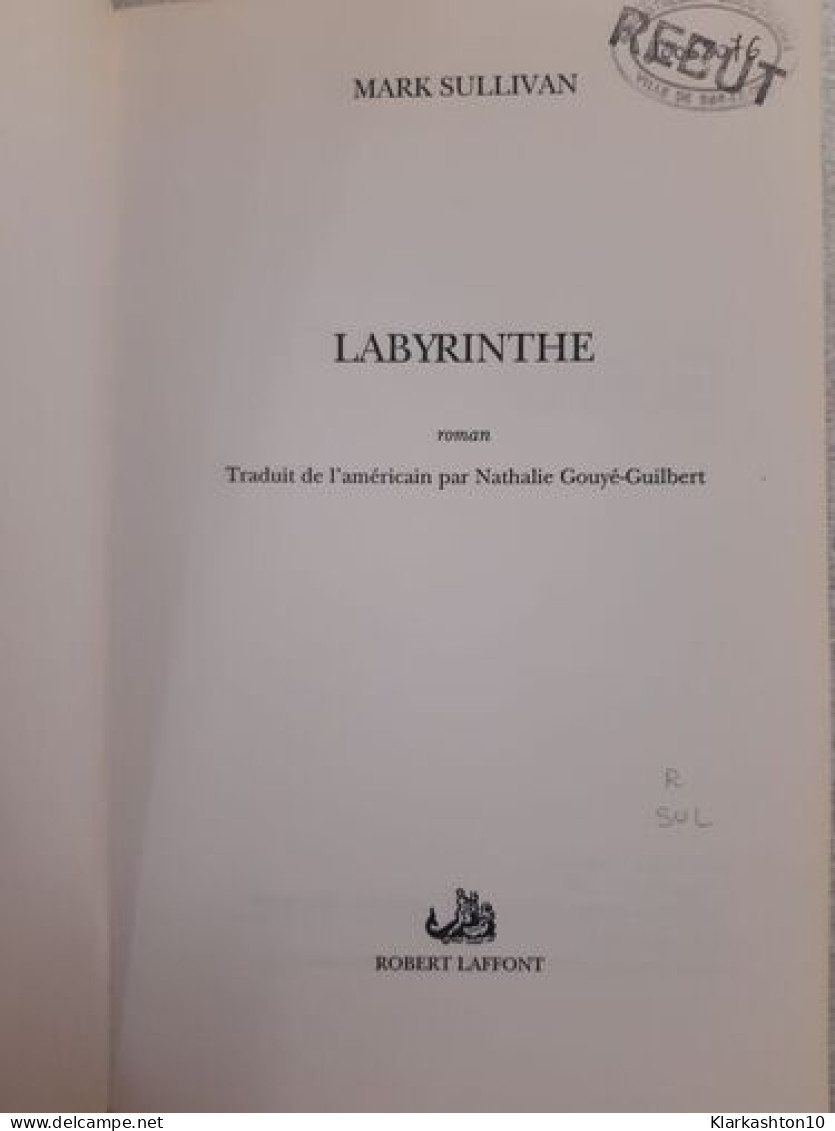 Labyrinthe - Andere & Zonder Classificatie