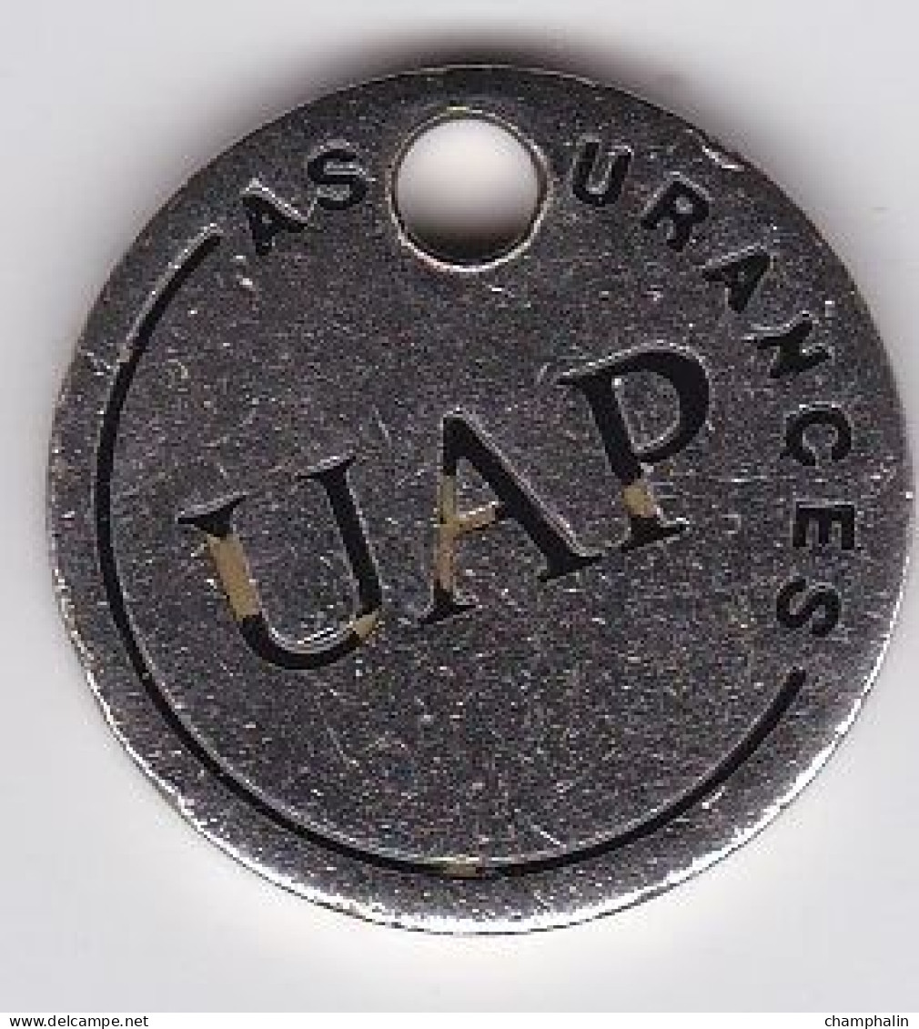 Jeton De Caddie En Métal - Assurances UAP - Trolley Token/Shopping Trolley Chip