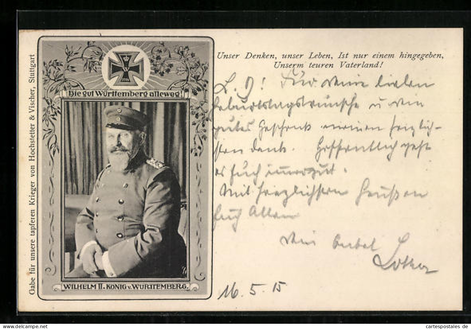 AK Wilhelm II., König Von Württemberg In Uniform  - Königshäuser
