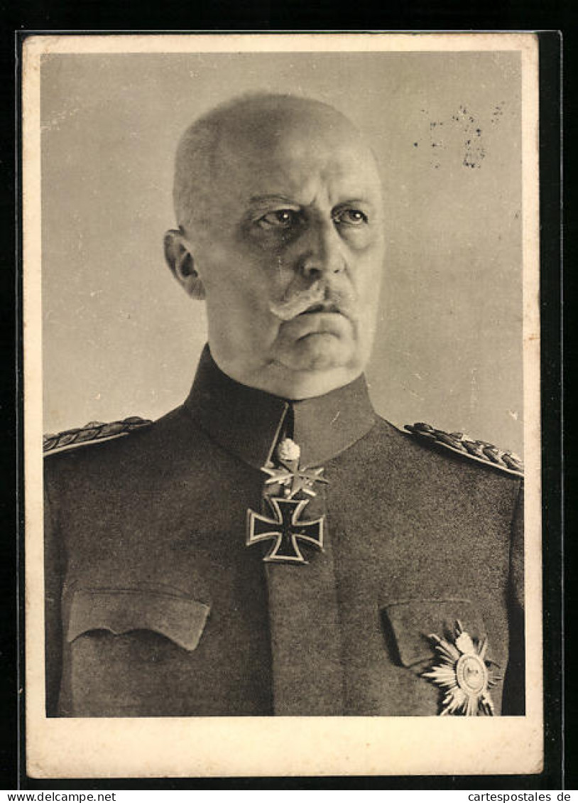 AK Erich Ludendorff In Uniform  - Personnages Historiques