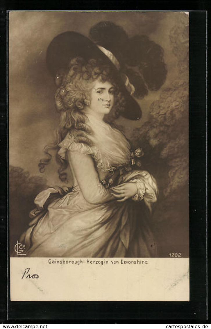 Artist's Pc Gainsborough, Herzogin Von Devonshire  - Familles Royales