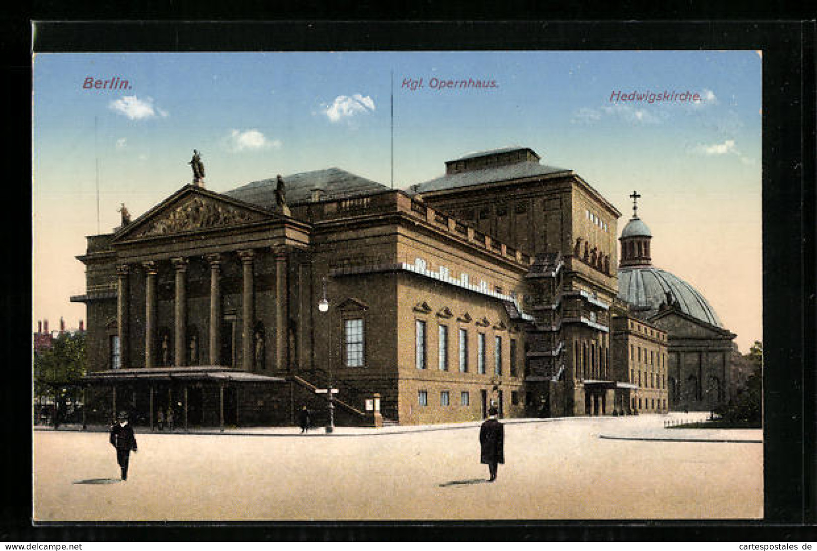 AK Berlin, Königliches Opernhaus Und Hedwigskirche  - Mitte
