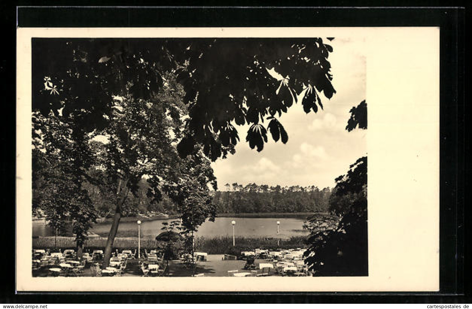 AK Berlin-Zehlendorf, Cafe Restaurant Krumme Lanke, Fischerhüttenstr. 139  - Zehlendorf