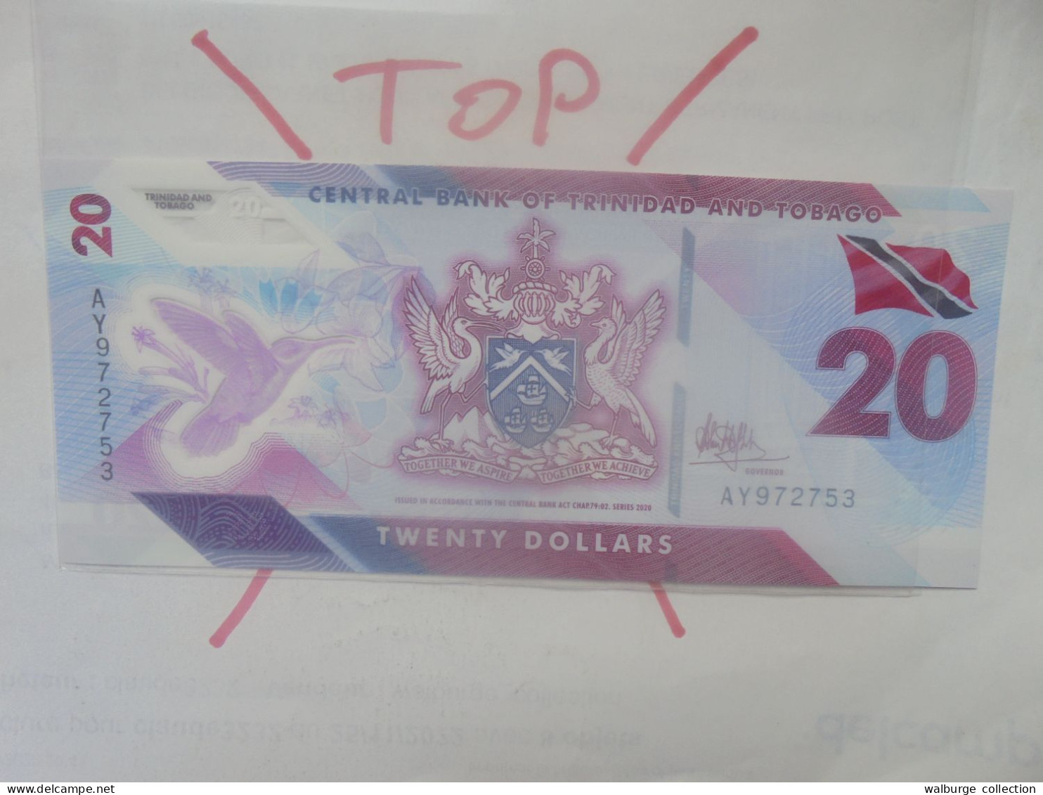 TRINIDAD-TOBAGO 20$ 2020 (Polymer) Neuf (B.33) - Trinidad & Tobago