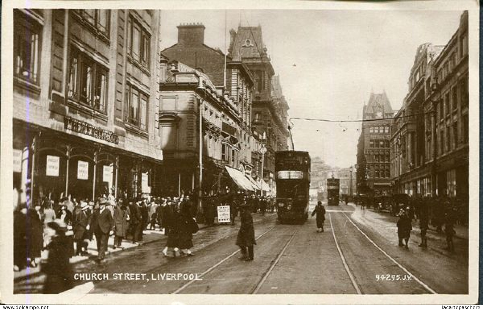 X127867 ROYAUME UNI GREAT BRITAIN ANGLETERRE ENGLAND LANCASHIRE LIVERPOOL CHURCH STREET TRAM TRAMWAY - Liverpool