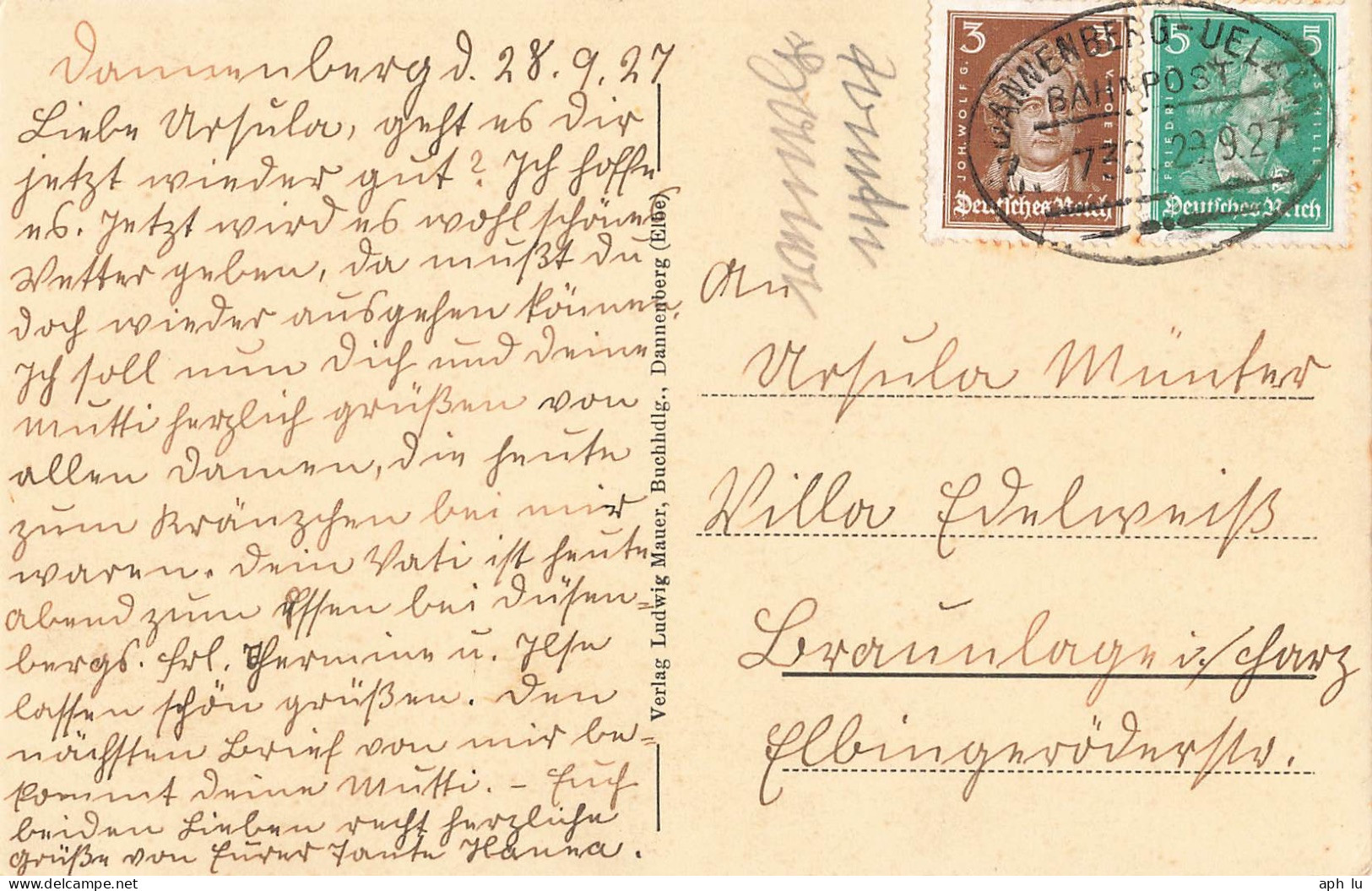 Bahnpost (Ambulant; R.P.O./T.P.O.) Dannenberg-Uelzen (ZA2580) - Covers & Documents