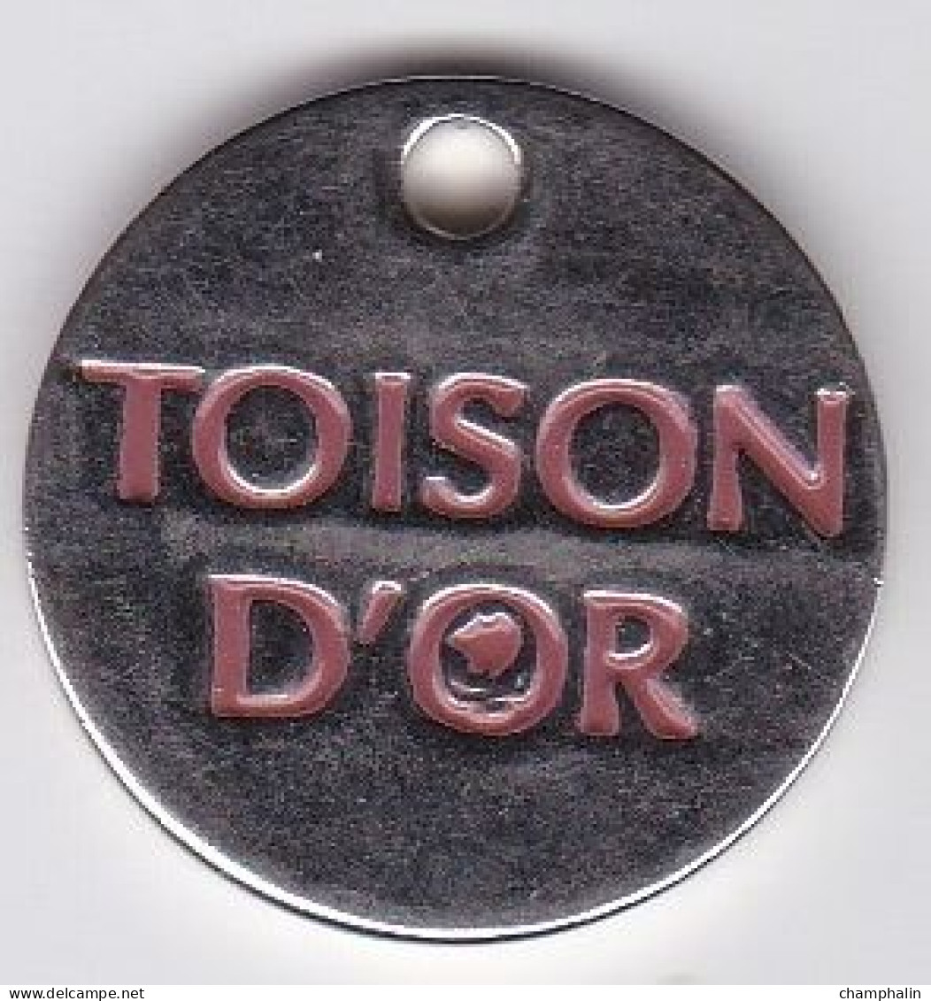 Jeton De Caddie En Métal - Centre Commercial La Toison D'Or à Dijon (21) - Toisonblog.com + 20 Ans - Supermarché - Trolley Token/Shopping Trolley Chip