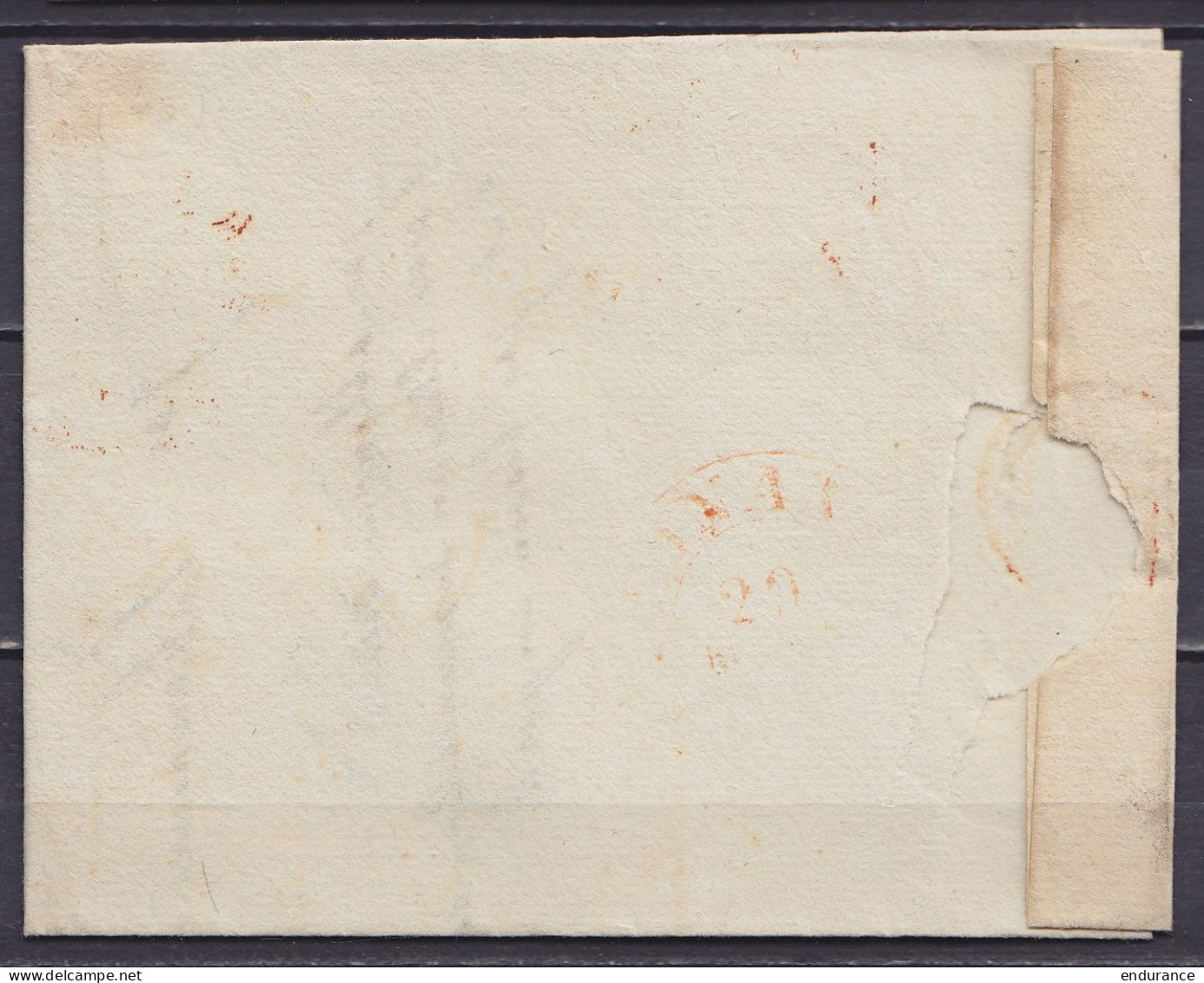 L. Datée 26 Mars 1838 Càd T18 AERSCHOT /27 III Pour Bureau Restant à DINANT - Port "4" (au Dos: Càd DINANT) - 1830-1849 (Onafhankelijk België)