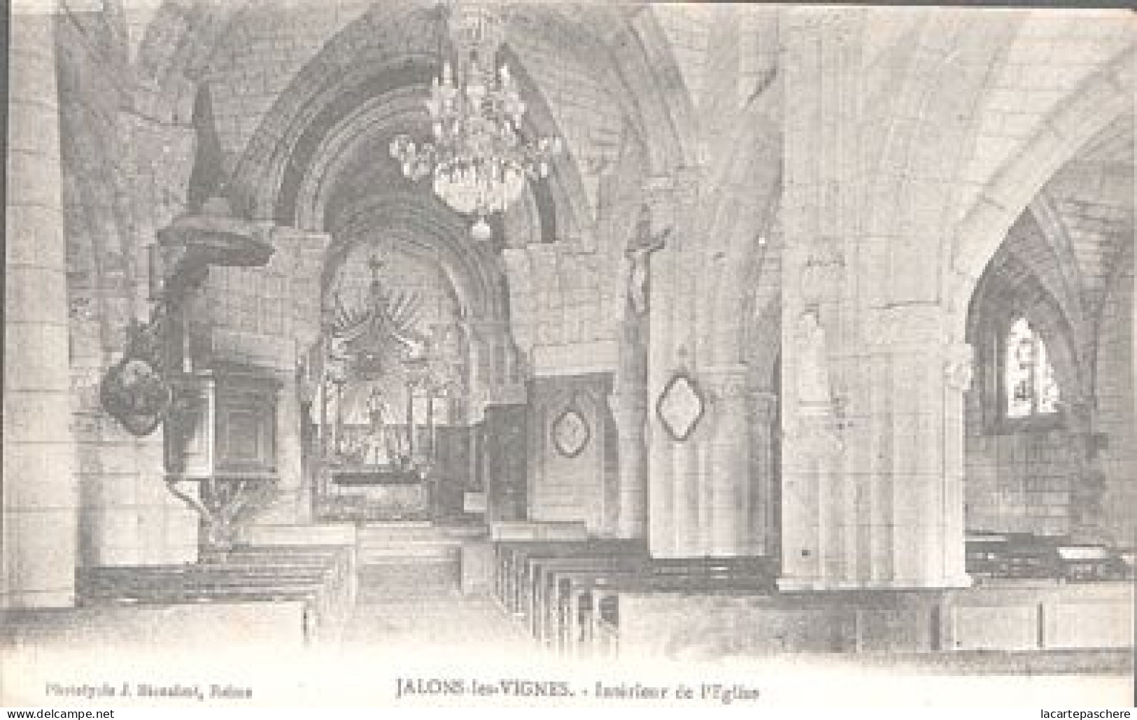 X4852 MARNE JALONS LES VIGNES INTERIEUR DE L' EGLISE - Sonstige & Ohne Zuordnung