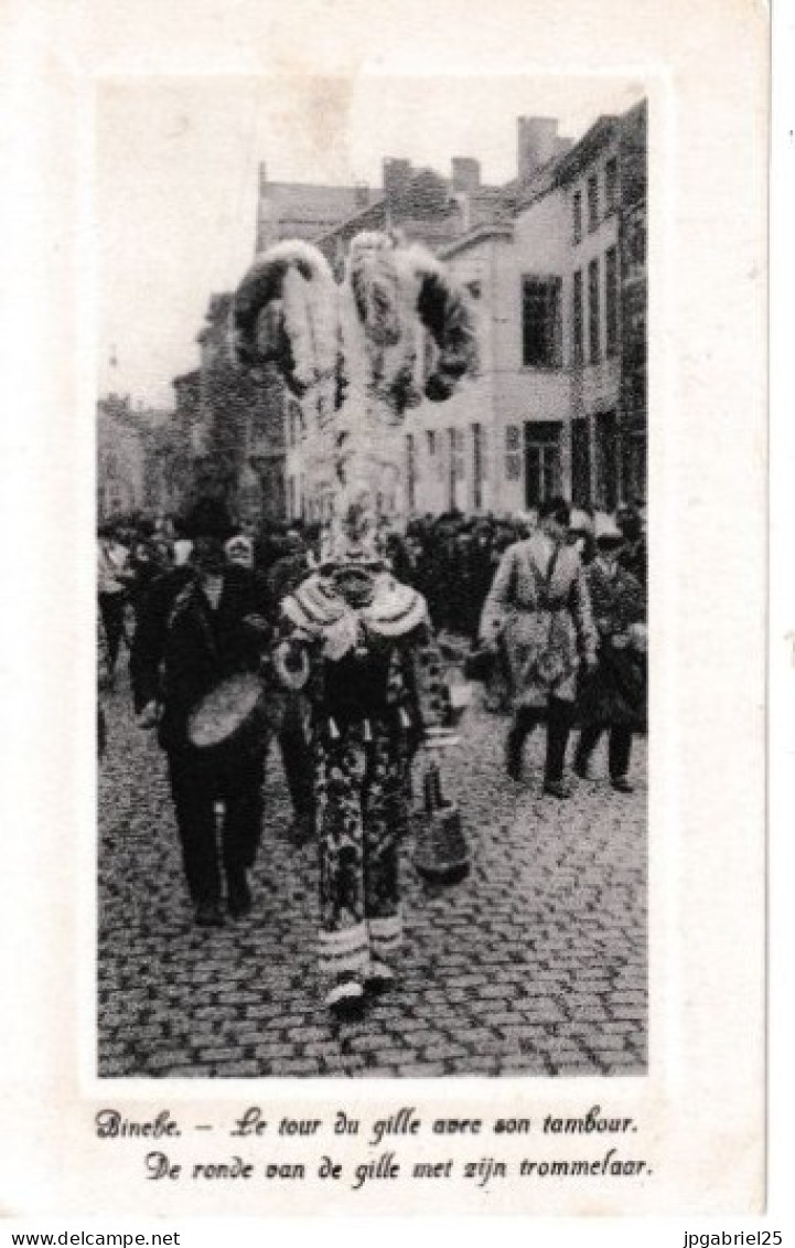 DENd Binche Le Tour Du Gille Avec Son Tambour - Binche