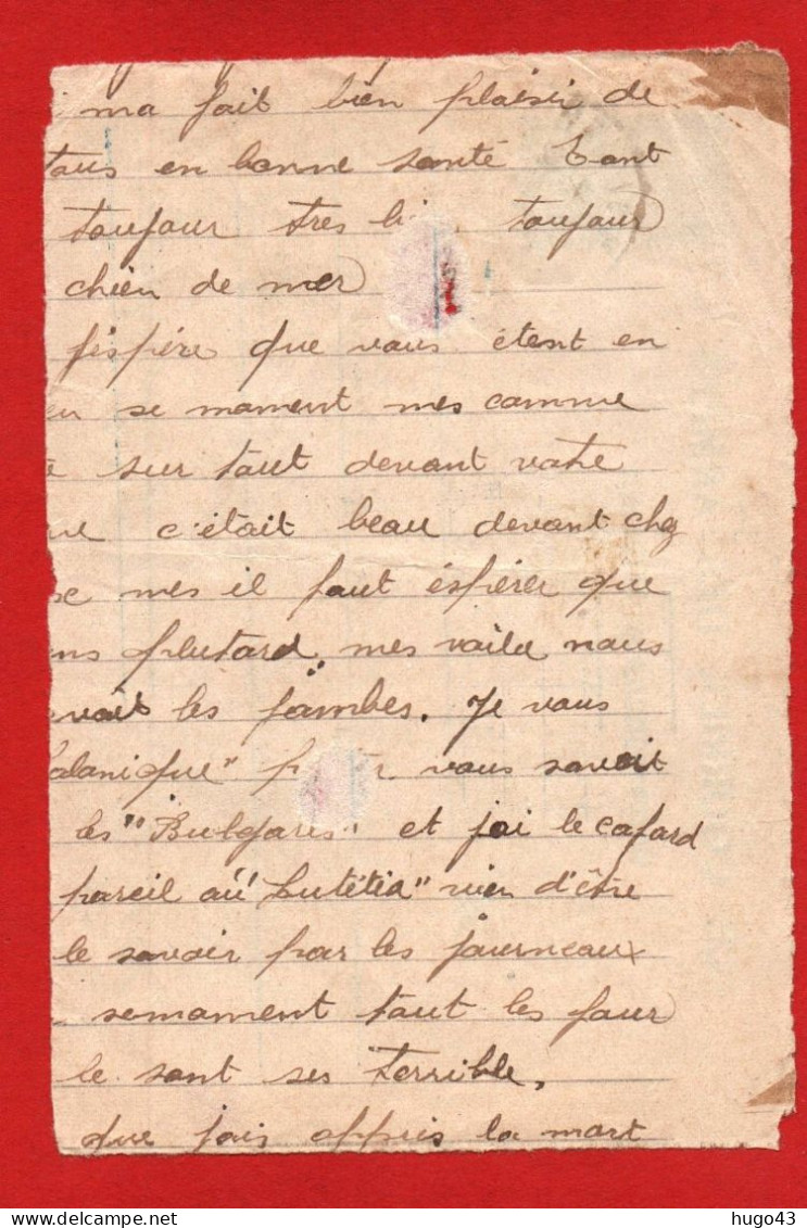 (RECTO / VERSO) COURRIERS DES ARMEES - USURE - FORMAT CPA SOUPLE - Patriotiques