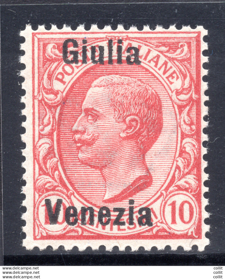 Venezia Giulia - Leoni Cent. 10 Soprastampa "Giulia Venezia" - Ortsausgaben/Autonome A.