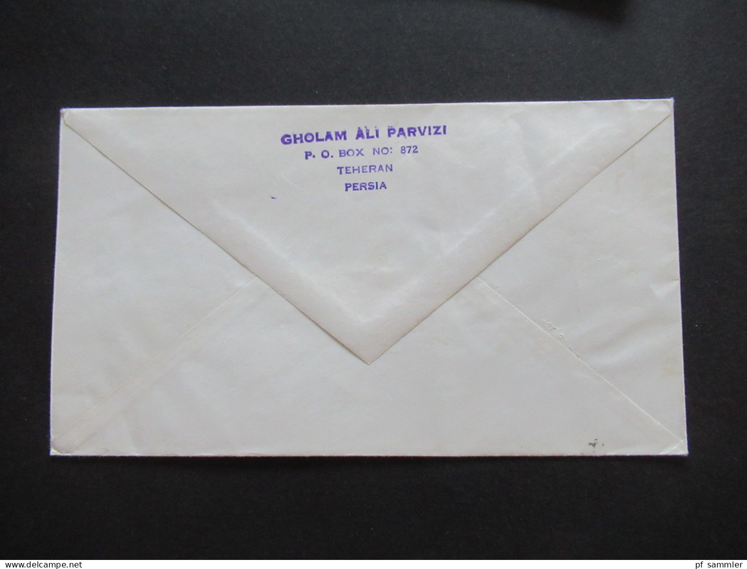 Asien Iran / Persien Teheran Persia 1960er Jahre Via Air Mail Luftpost 4 Belege Auslandsbriefe