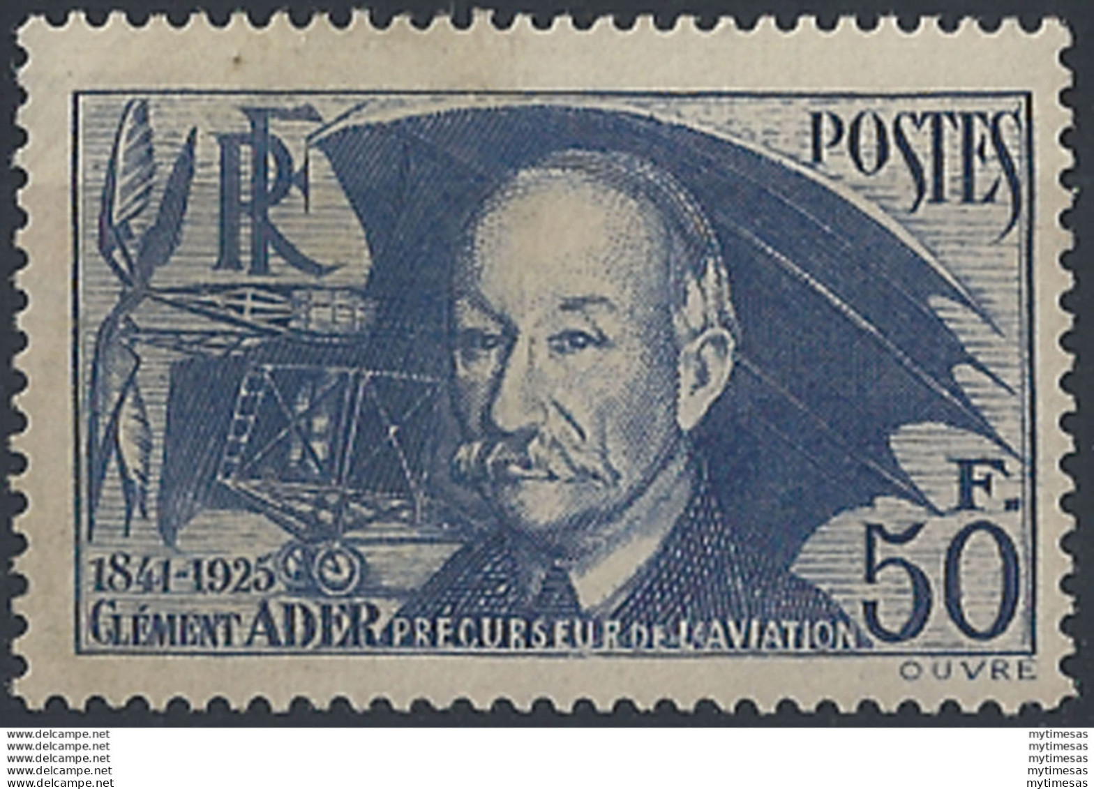 1938 Francia Clément Ader MNH 1v. Unif. N. 398 - Andere & Zonder Classificatie