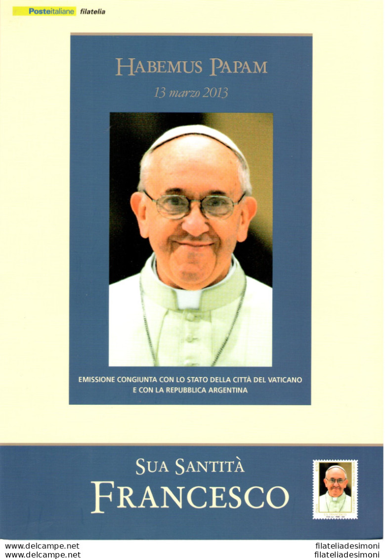 2013 Italia - Repubblica, Folder - Papa Francesco N. 346 - MNH** - Presentation Packs