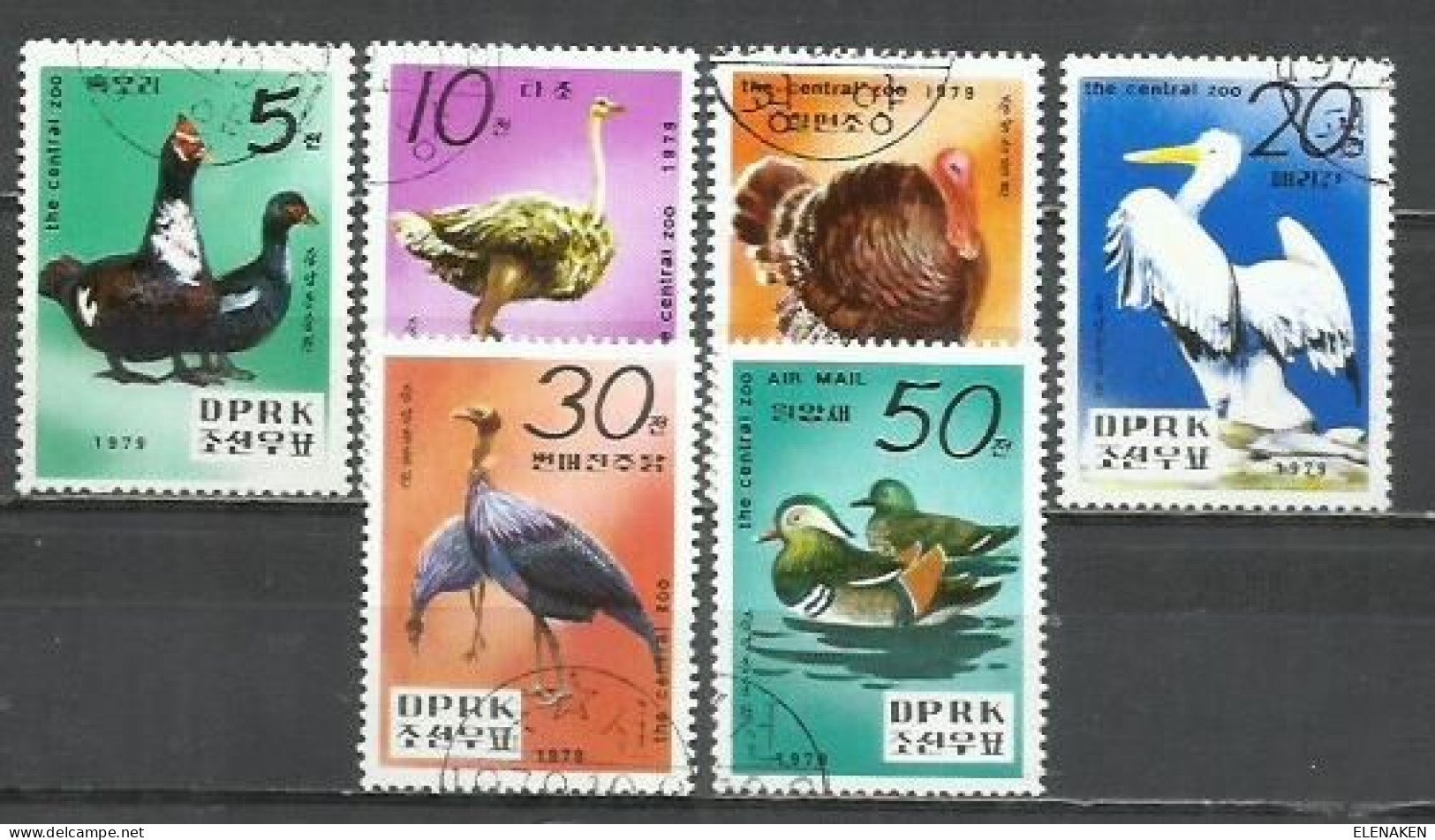 2649- 2 SERIES COMPLETAS COREA AVES 1979 Nº 1543/1547+ AEREOS A12 - Altri & Non Classificati