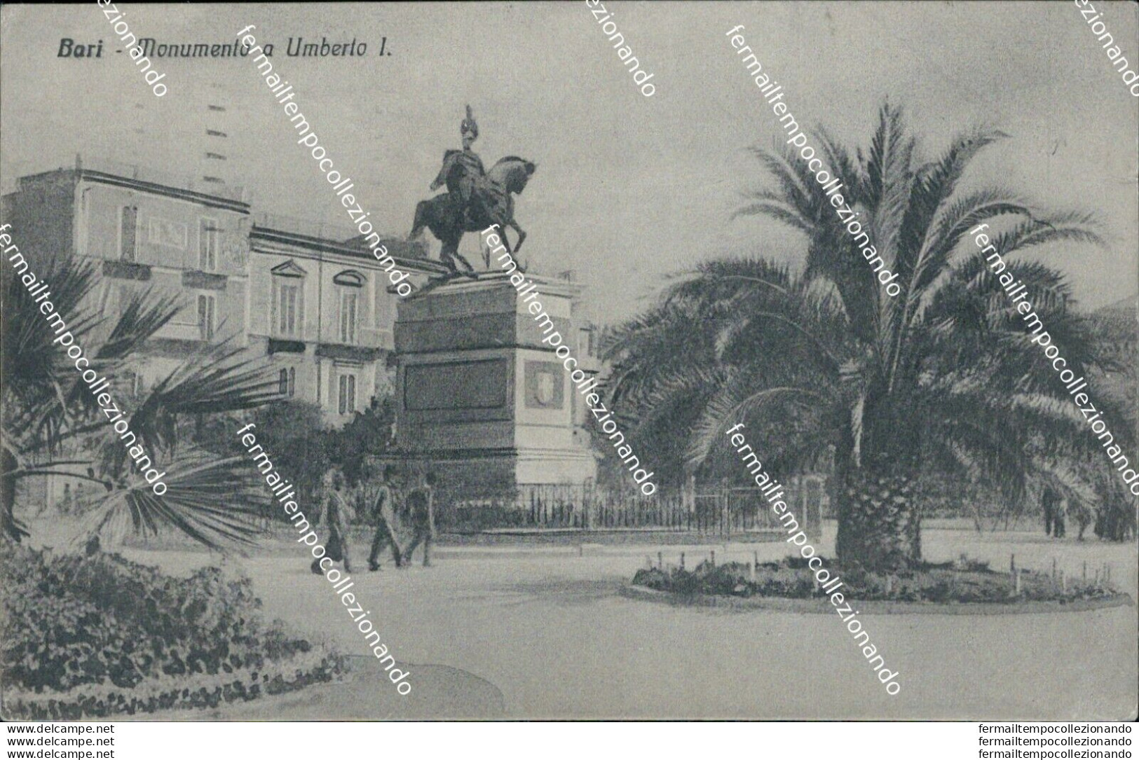 Af669 Cartolina Bari Citta' Monumento A Umberto I - Bari
