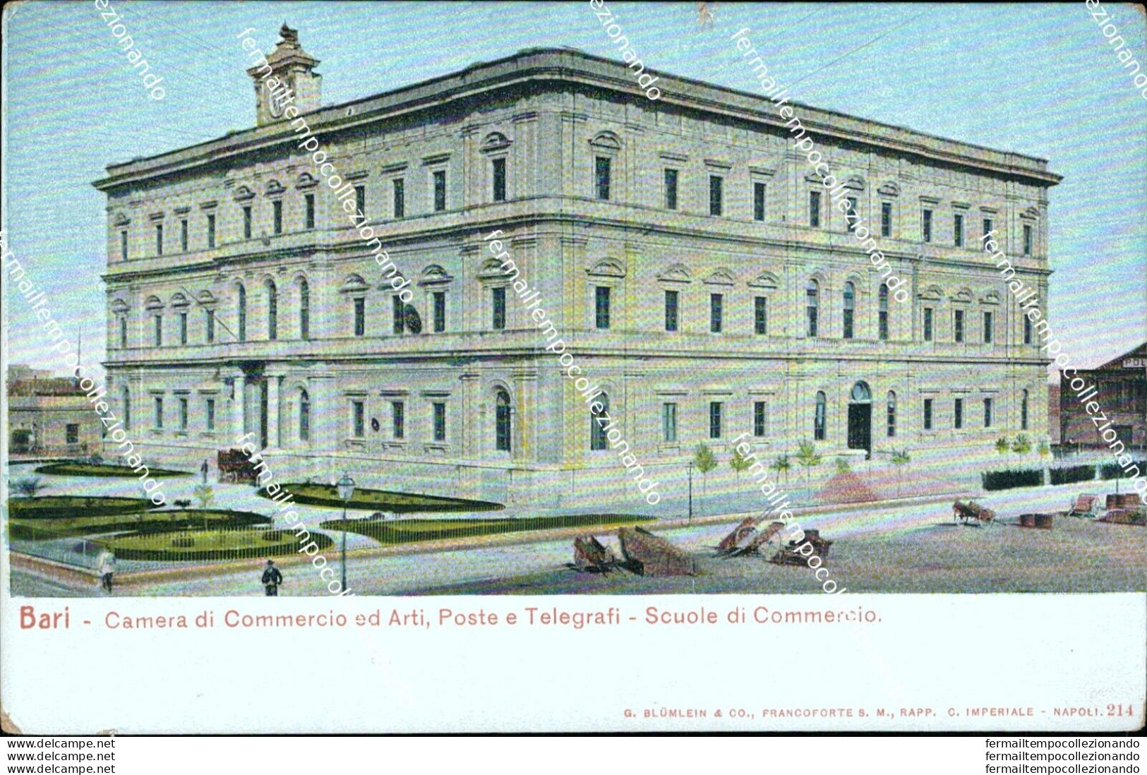 Af661 Cartolina Bari Citta' Camera Di Commercio Ed Arti Poste E Telegrafi - Bari