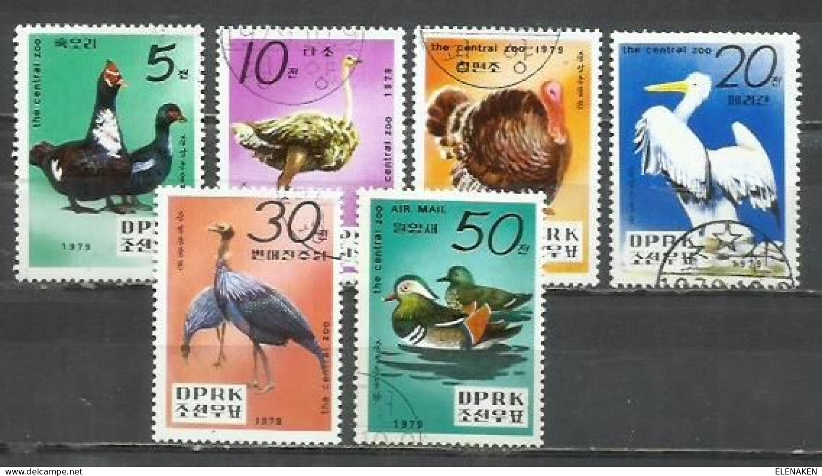 2650- 2 SERIES COMPLETAS COREA AVES 1979 Nº 1543/1547+ AEREOS A12 - Other & Unclassified