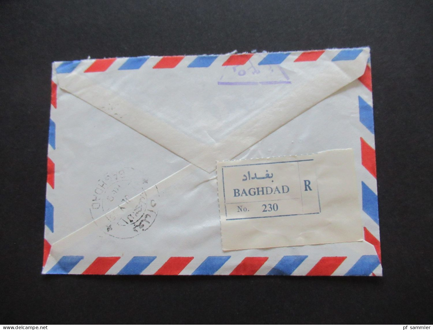 Irak Iraq 1966 By Air Mail Baghdad - Menden Umschlag The Elecrical Design & Installlation Co. Akrawi Building / 3 Belege - Iran