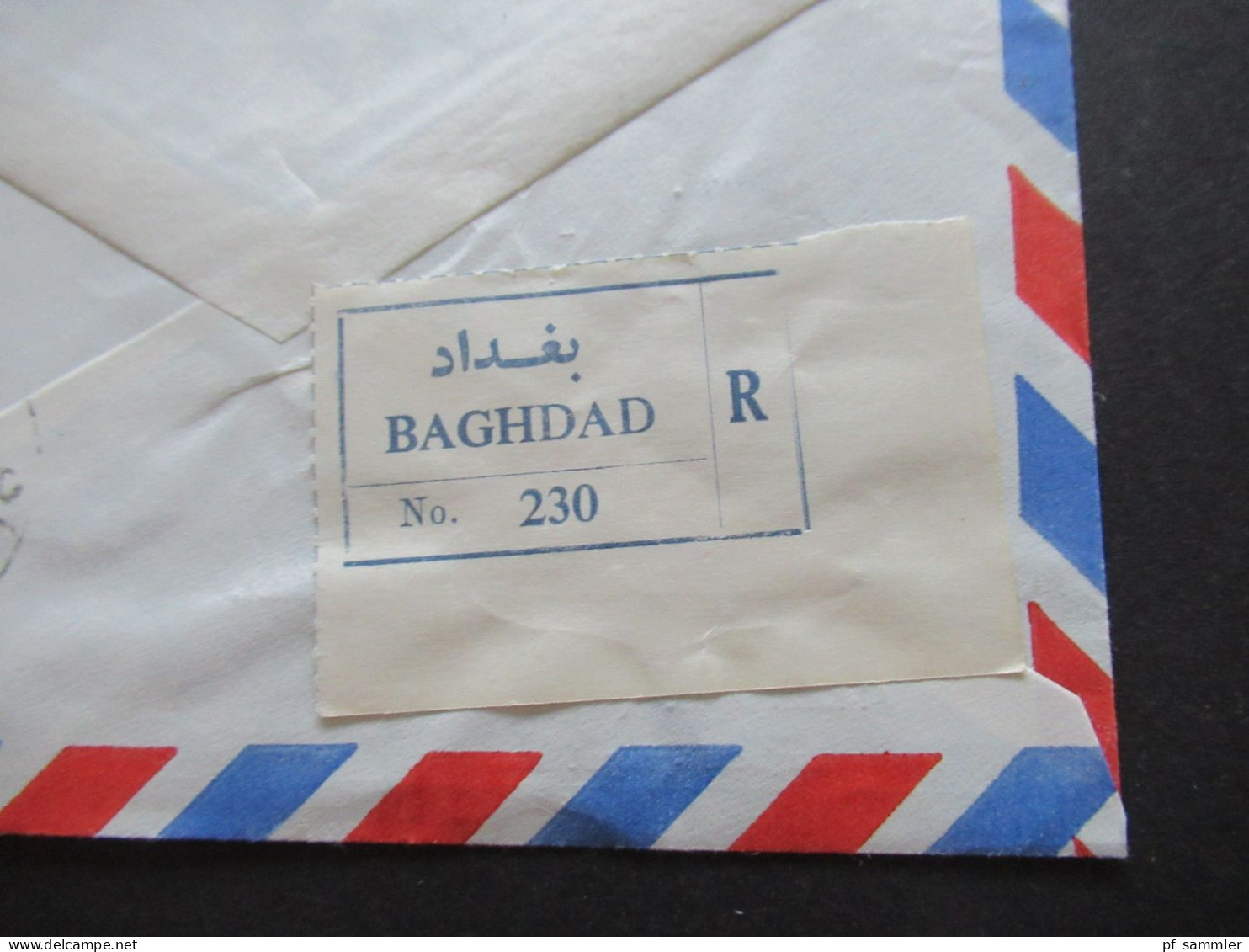 Irak Iraq 1966 By Air Mail Baghdad - Menden Umschlag The elecrical Design & Installlation Co. Akrawi Building / 3 Belege