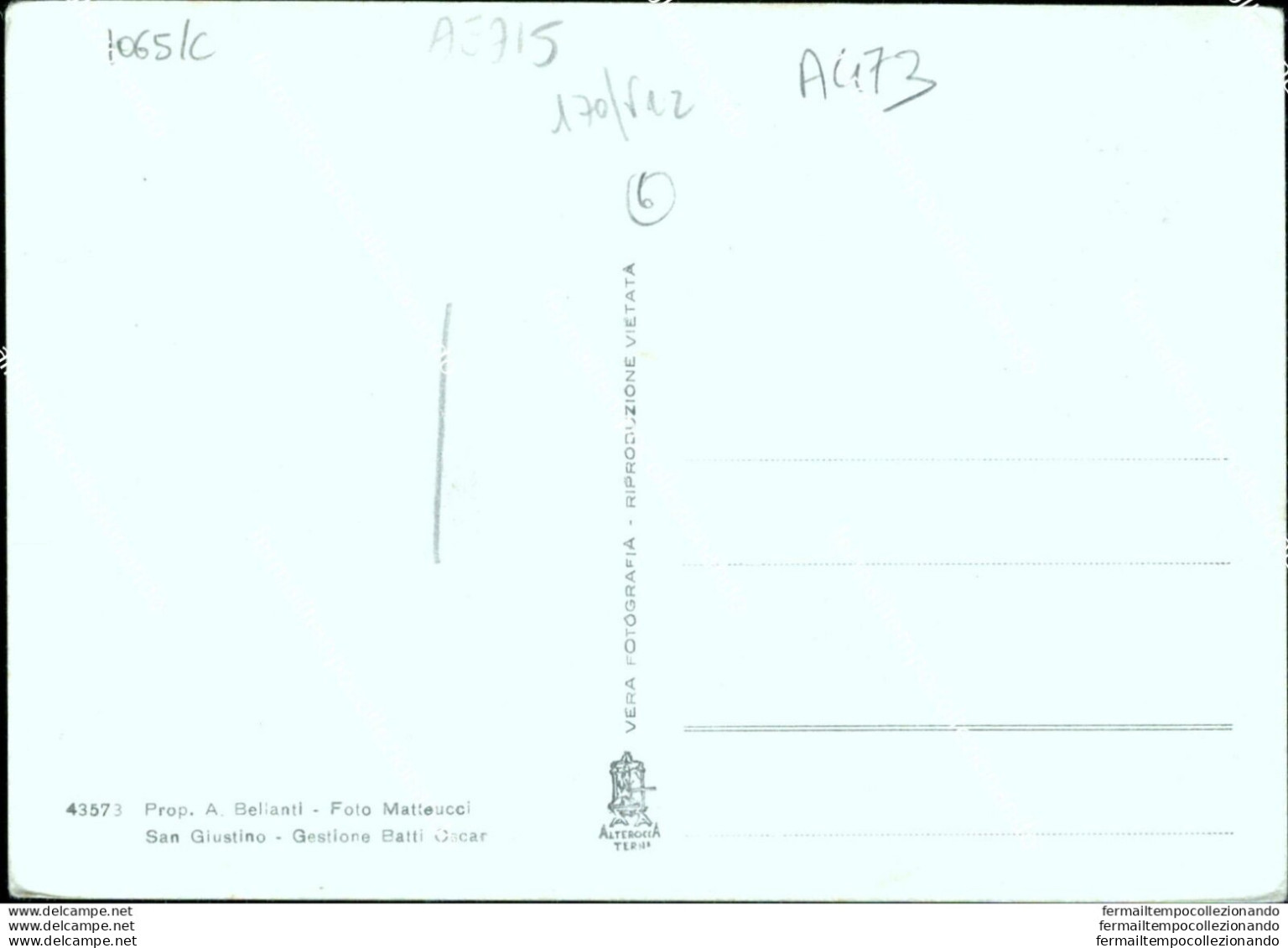 Ae715 Cartolina S.giustino Umbro Pensione Rifugio  Provincia Di Perugia - Perugia