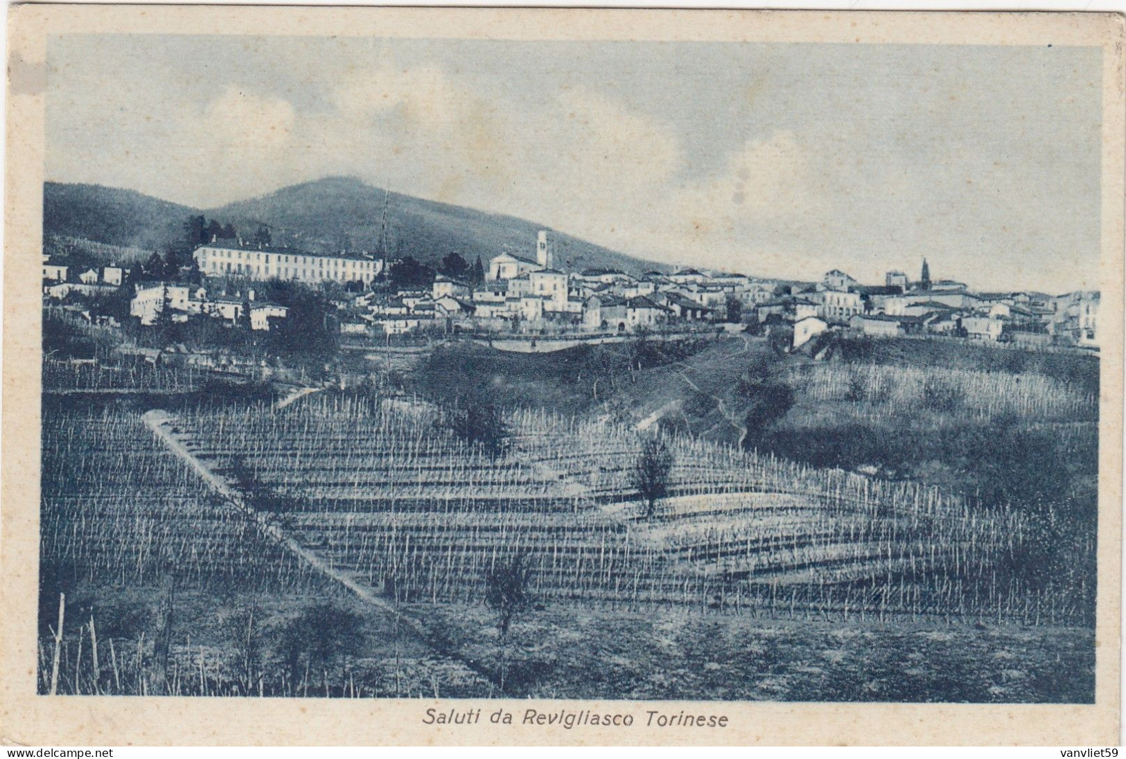 REVIGLIASCO TORINESE-TORINO-SALUTI DA..-CARTOLINA  VIAGGIATA IL 4-9-1932 - Other & Unclassified