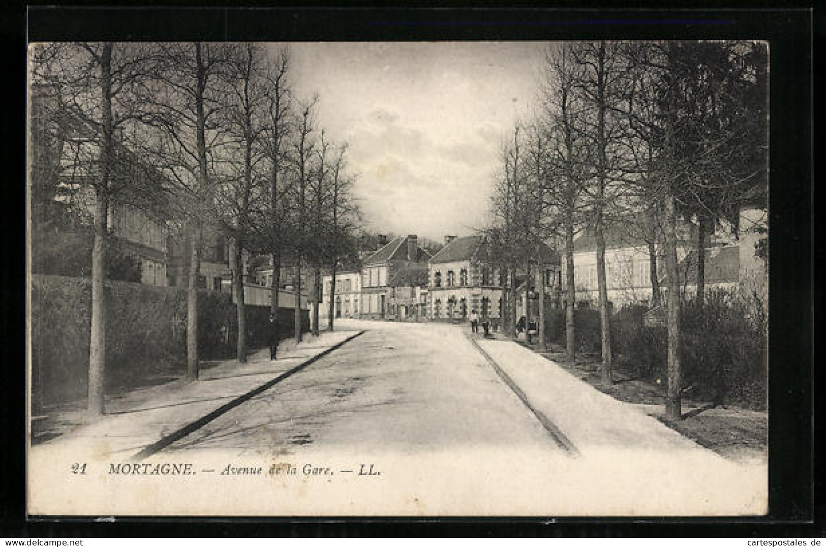 CPA Mortagne, Avenue De La Gare  - Other & Unclassified