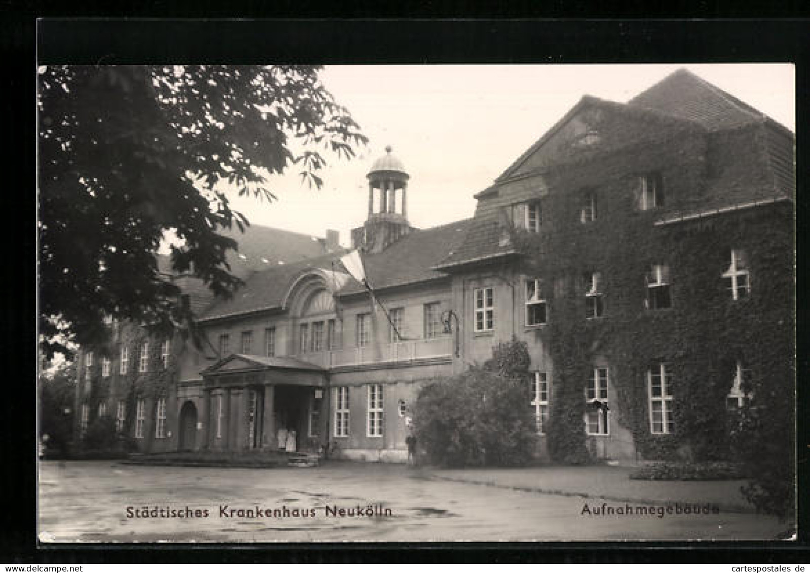 AK Berlin-Neukölln, Städtisches Krankenhaus, Aufnahmegebäude  - Neukoelln
